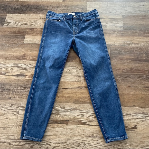 Madewell high riser skinny jeans 32 - Picture 2 of 8